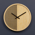 Vitus 40cm Dia Small Wooden Effect Wall Clock