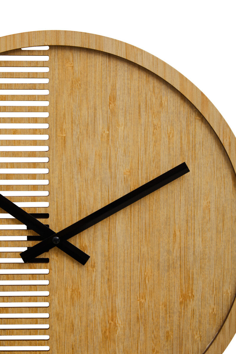 Vitus 40cm Dia Small Wooden Effect Wall Clock