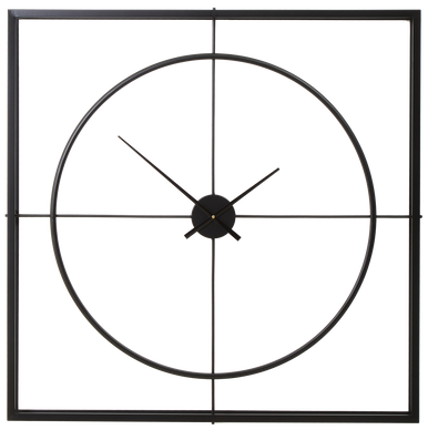 Trinity 105cm Dia Black Finish Wall Clock