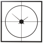 Trinity 105cm Dia Black Finish Wall Clock