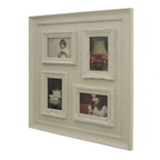 4 Photo Cream Plastic Multi Photo Frame | Maren