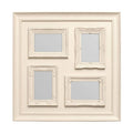 4 Photo Cream Plastic Multi Photo Frame | Maren