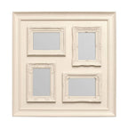 4 Photo Cream Plastic Multi Photo Frame | Maren