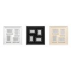 4 Photo Cream Plastic Multi Photo Frame | Maren
