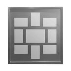 Silver 9 Rectangular Multi Photo Frame | Maren