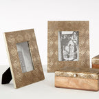 Metallic Tribal 5x7 Photo Frame in Antique Silver Finish | Bowerbird