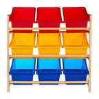 Pixel Kids 3 Tier Pine Frame Storage Unit