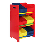Pixel Red 3 Tier Unit | Kids Storage