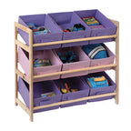 Pixel Pink and Purple 3 Tier Unit | Kids Storage