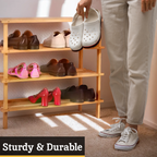4 Tier Wooden Shoe Rack | Arla