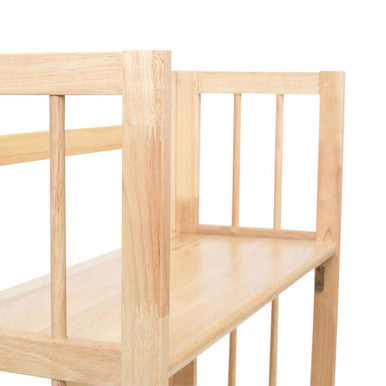 Three Tier Tropical Hevea Wood Stackable Shelf Unit | Heva