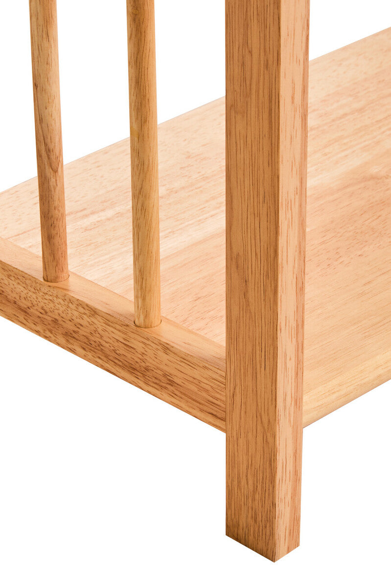 Three Tier Tropical Hevea Wood Stackable Shelf Unit | Heva
