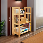 Three Tier Tropical Hevea Wood Stackable Shelf Unit | Heva