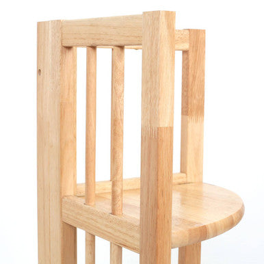 3 Tier Tropical Hevea Wood Corner Shelf Unit | Heva