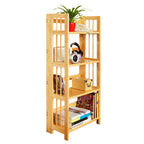 Four Tier Tropical Hevea Wood Shelf Unit | Heva