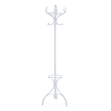 184cm White Finish Floor Standing Coat Stand | Kennedy