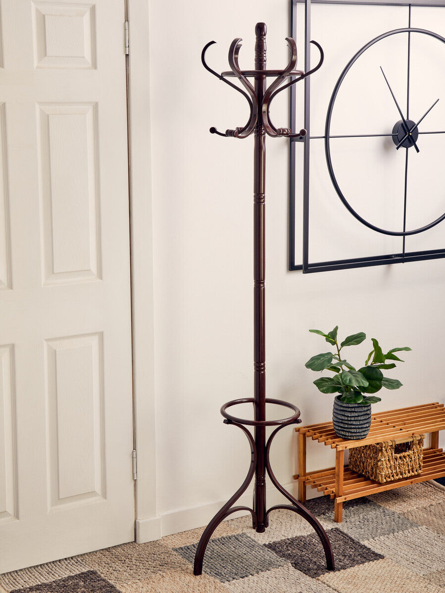 Mahogany Finish Floor Standing Coat Stand | Kennedy