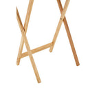 Natural  Hevea Wood Folding Snack Table with Sturdy Legs, Heva