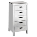 5 Drawers Mirrored Drawer Chest | Vincenzo
