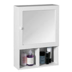 White Wood Mirrored Cabinet | Port