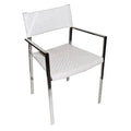 Set Of Two White Raffia Chairs