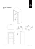 Mirrored 6 Drawer Chest | New Line