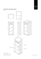 Glass Door Floor Standing Cabinet | Portland