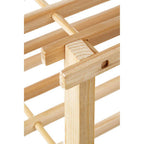 Natural and Cedar Wood 2 Tier Shoe Rack | Arla
