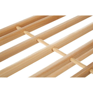 Natural and Cedar Wood 2 Tier Shoe Rack | Arla