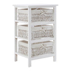 3 Baskets White Storage Unit | Maize