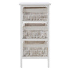 3 Baskets White Storage Unit | Maize