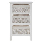 3 Baskets White Storage Unit | Maize