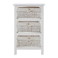 3 Baskets White Storage Unit | Maize