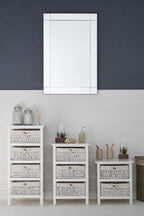 3 Baskets White Storage Unit | Maize
