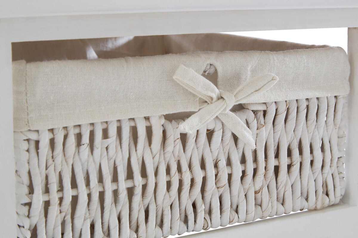 3 Baskets White Storage Unit | Maize