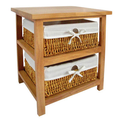 Honey 2 Baskets Storage Unit | Maize