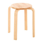 Tropical Hevea Wood Stackable Round Stool | Heva