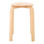 Tropical Hevea Wood Stackable Round Stool | Heva
