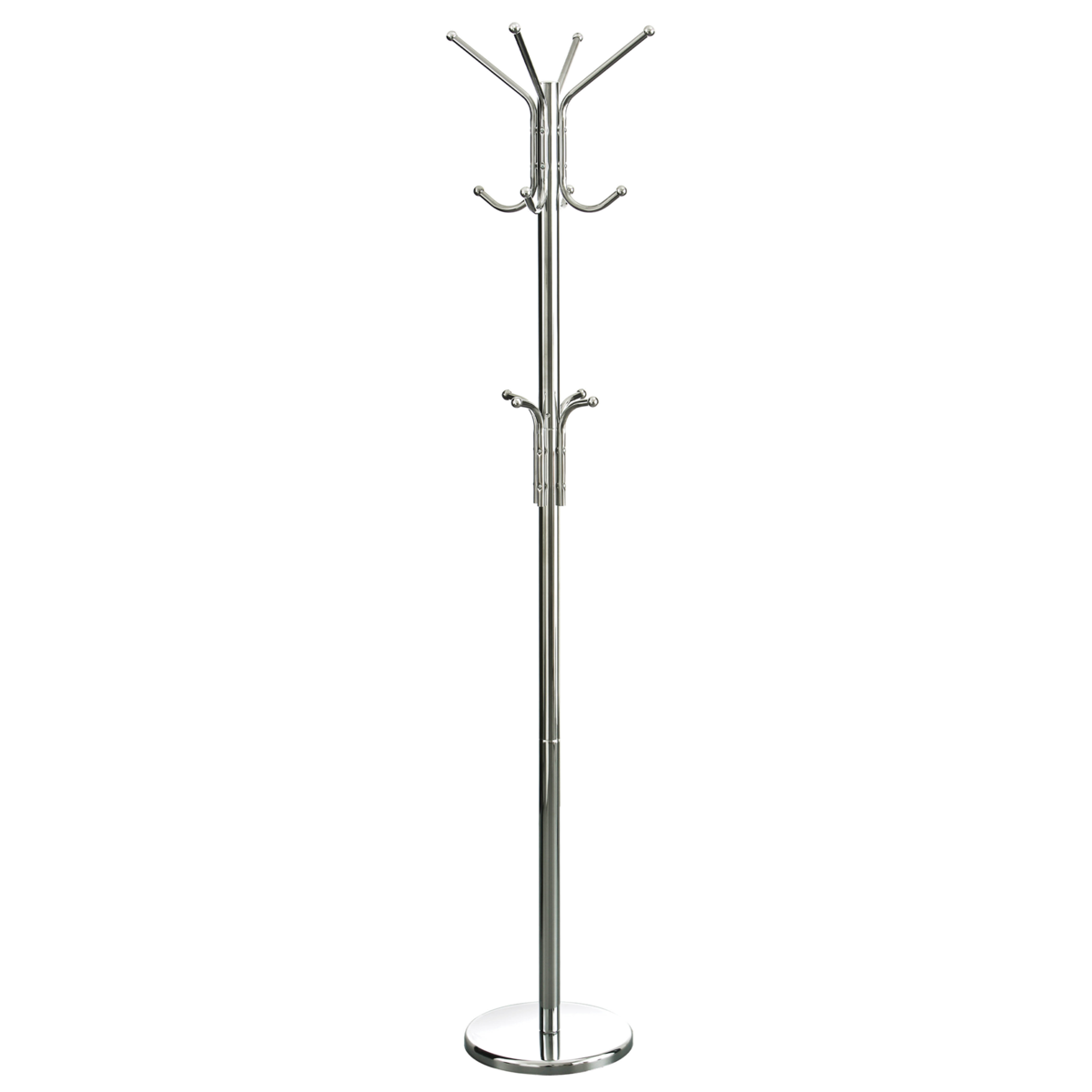 Floor Standing Chrome Coat Stand | Drew