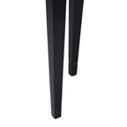 Black Mirrored Detail Top Side Table with Smooth Surface | Clavier