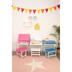 Children's Blue Desk and Stool | Jordan