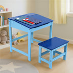 Children's Blue Desk and Stool | Jordan