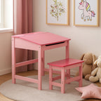 Children's Pink Desk and Stool | Jordan
