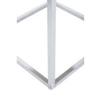 Matte White Top Nest of 3 Tables with Chrome Frame | Fulton
