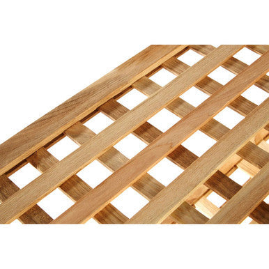 4 Tier Walnut Wood Grid Design Shoe Rack | Arla