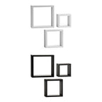 Set of Three Black Wall Cubes | Kayli