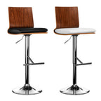Walnut and White Bar Chair with Square Back | Giles