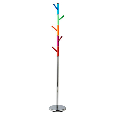 Multicoloured Acrylic Pegs Coat Stand | Joan