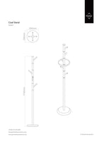 Multicoloured Acrylic Pegs Coat Stand | Joan
