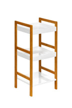 White High Gloss 3 Tier Small Shelf Unit | Versi